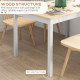 Four-Seater Farmhouse-Style Wooden Table