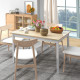Four-Seater Farmhouse-Style Wooden Table