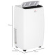 14,000 BTU Mobile Air Conditioner, with LED Screen - White
