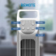 31&quot; Oscillating Tower Fan with Remote Control, 4H Timer, 3 Speed 3 Modes, Quiet Electric Floor Standing Fan for Home Bedroom Off