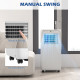 7,000 BTU Mobile Air Conditioner for Room up to 15m², with Dehumidifier, 24H Timer, Wheels, Window Mount Kit