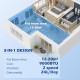 7,000 BTU Mobile Air Conditioner for Room up to 15m², with Dehumidifier, 24H Timer, Wheels, Window Mount Kit