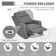 150° Electric Reclining Chair, with USB port and Footrest - Charcoal Grey
