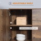 Industrial Sideboard, Storage Cabinet, Accent Cupboard with Drawers, Adjustable Shelves for Kitchen, Dining Room, Living Room, D