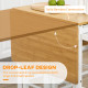 Kitchen Island Set with 2 Stools, Bamboo Breakfast Cart with Drop Leaf Top, Drawers and Towel Rack, Rolling Kitchen Cart and Cha
