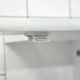 kleankin 60x60cm Under-Sink Storage Cabinet w/ Adjustable Shelf Handles Drain Hole Bathroom Cabinet Space Saver Organizer White