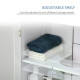 kleankin 60x60cm Under-Sink Storage Cabinet w/ Adjustable Shelf Handles Drain Hole Bathroom Cabinet Space Saver Organizer White