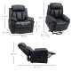 Power Lift Chair Recliner for Elderly, Electric Recliner Chair, Overstuffed Faux Leather Riser and Reclining Armchair with Remot