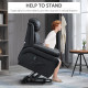 Power Lift Chair Recliner for Elderly, Electric Recliner Chair, Overstuffed Faux Leather Riser and Reclining Armchair with Remot