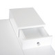 Dressing Table with Flip-up Mirror, Makeup Desk with 2 Drawers, Vanity Table Writing Desk for Bedroom Living Room, White