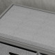Three-Drawer Shoe Storage Bench, with Padded Top Seat - Grey