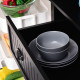 Freestanding Multi-Storage Kitchen Cabinet - Black