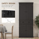 Freestanding Multi-Storage Kitchen Cabinet - Black