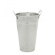 Galvanised Vase 25cm
