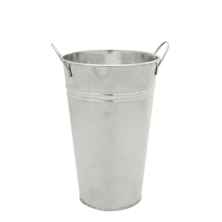 Galvanised Vase 25cm