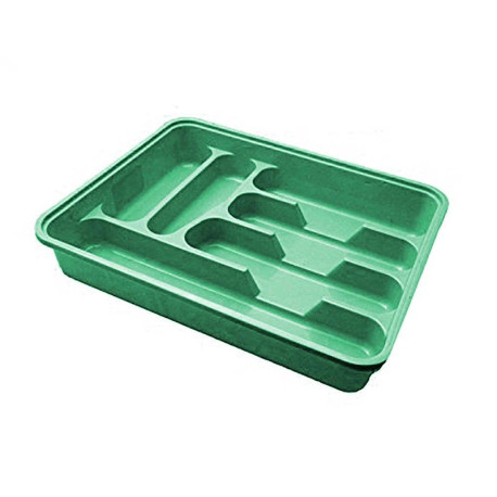 Large Cutlery Tray Plastic Drawer Organizer for Kitchen 38.5cm x 30.5cm - Random Colour