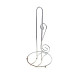Metal Towel Holder Paper Roll Pole Stand for Kitchen 15 x 27 cm - Silver