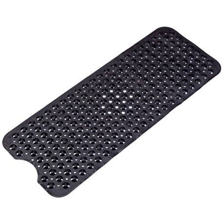 Non Slip Shower Mat Strong Suction Anti-Mold Rubber Mat 40x100cm - Black