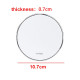 15W Fast Charging Pad Wireless Charger Type C Interface - White