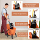 25L Mop Bucket, with Wringer, Wheels and Handle - Orange