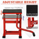 DURHAND 150KG Steel Motorbike Jack Lift Rubber Platform Crank Lift Manual Repair Clean Hoist Table Assist Off-Road Dirt Bike Sta