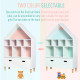 Kids House-Designed Bookshelf, with Drawer – Blue &amp; White