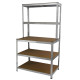 2 x 90cm Galwix &amp; Galwix Workbench Shelving Unit &amp; Mallet