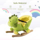 Kids Rocking Horse, Plush Ride-On Dinosaur Seat, with Seat Safety Belt, 32 Songs, Ride-On Horse