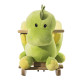 Kids Rocking Horse, Plush Ride-On Dinosaur Seat, with Seat Safety Belt, 32 Songs, Ride-On Horse