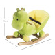 Kids Rocking Horse, Plush Ride-On Dinosaur Seat, with Seat Safety Belt, 32 Songs, Ride-On Horse