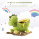 Kids Rocking Horse, Plush Ride-On Dinosaur Seat, with Seat Safety Belt, 32 Songs, Ride-On Horse