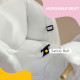 Kids Rabbit-Shaped Rocking Horse, with Safety Belt, Realistic Sounds, for Ages 18-36 Months - White