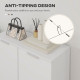Five-Shelf Shoe Storage Cupboard - White