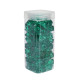 Large Dark Green Acrylic Stones in Square Jar (300gr)