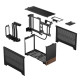 Fractal Design Terra Graphite SFF PC Case, Mini ITX, Walnut Front, Anodized Aluminium Exterior, 322mm GPU Support, Requires SFX/