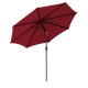 300cm Patio Umbrella with Push Button Tilt Crank Handle and 8 Sturdy Ribs
