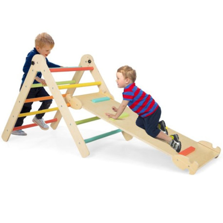 3-in-1 Triangular Climbing Toys Foldable Triangle Set for Toddlers