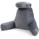 Extra Large Bed Rest Reading Pillow with Detachable Neck Roll