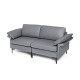 L-Shaped 2-Seater Upholstered Sectional Couch
