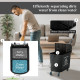 20L Mop Bucket on Wheels, with Water Separation Panel - Black