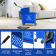 20L Mop Bucket on Wheels, with Water Separation Panel - Blue