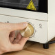 Mini Oven, 15 Litres Electric Oven and Grill with 60-230℃ Adjustable Temperature, 60 Minute Timer, Include Baking Tray, Wire Rac