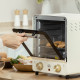 Mini Oven, 15 Litres Electric Oven and Grill with 60-230℃ Adjustable Temperature, 60 Minute Timer, Include Baking Tray, Wire Rac