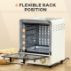 Mini Oven, 15 Litres Electric Oven and Grill with 60-230℃ Adjustable Temperature, 60 Minute Timer, Include Baking Tray, Wire Rac
