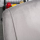 Dining Chairs Set of 2, Modern Upholstered Velvet-Touch Fabric Accent High Back Chairs with Metal Legs for Kitchen, Grey