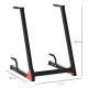 Dip Stand Station Heavy Duty Upper Body Workout Equipment Angled Grip for Triceps dips Pull Ups Push Ups for Home Gym Office, Bl