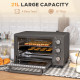 21L Mini Countertop Oven, 100°C-230°C Adjustable Temp - Grey