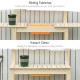 Outsunny Garden Potting Bench w/ Sliding Tabletop, Wooden Workstation w/ Dry Sink, Outdoor Workbench Potting Table w/ Storage Sh