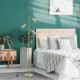 Retro Practical Tree Floor Lamp 3 Angle Adjustable Lampshade Steel Base for Living Room Bedroom Office Gold 165cm
