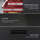Two-Part Tool Storage Chest on Wheels - Black/Red